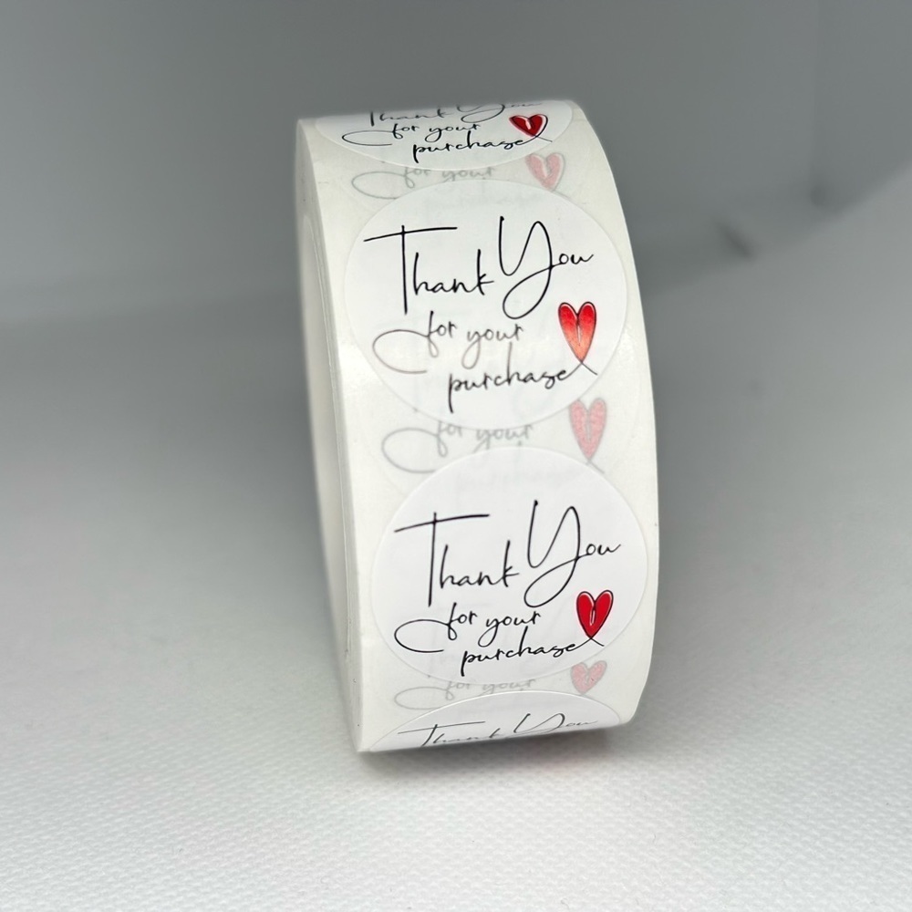 thank you for your purchase stickers | shipping supplies​ for business 1" - Picture 6 of 8